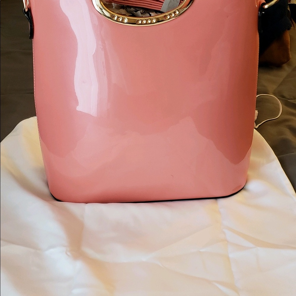 Large Peach double bag set. New with tags - Picture 3 of 3